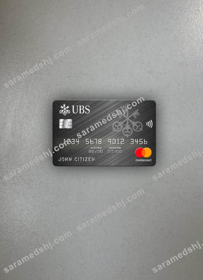 Monaco UBS bank mastercard photolook front
